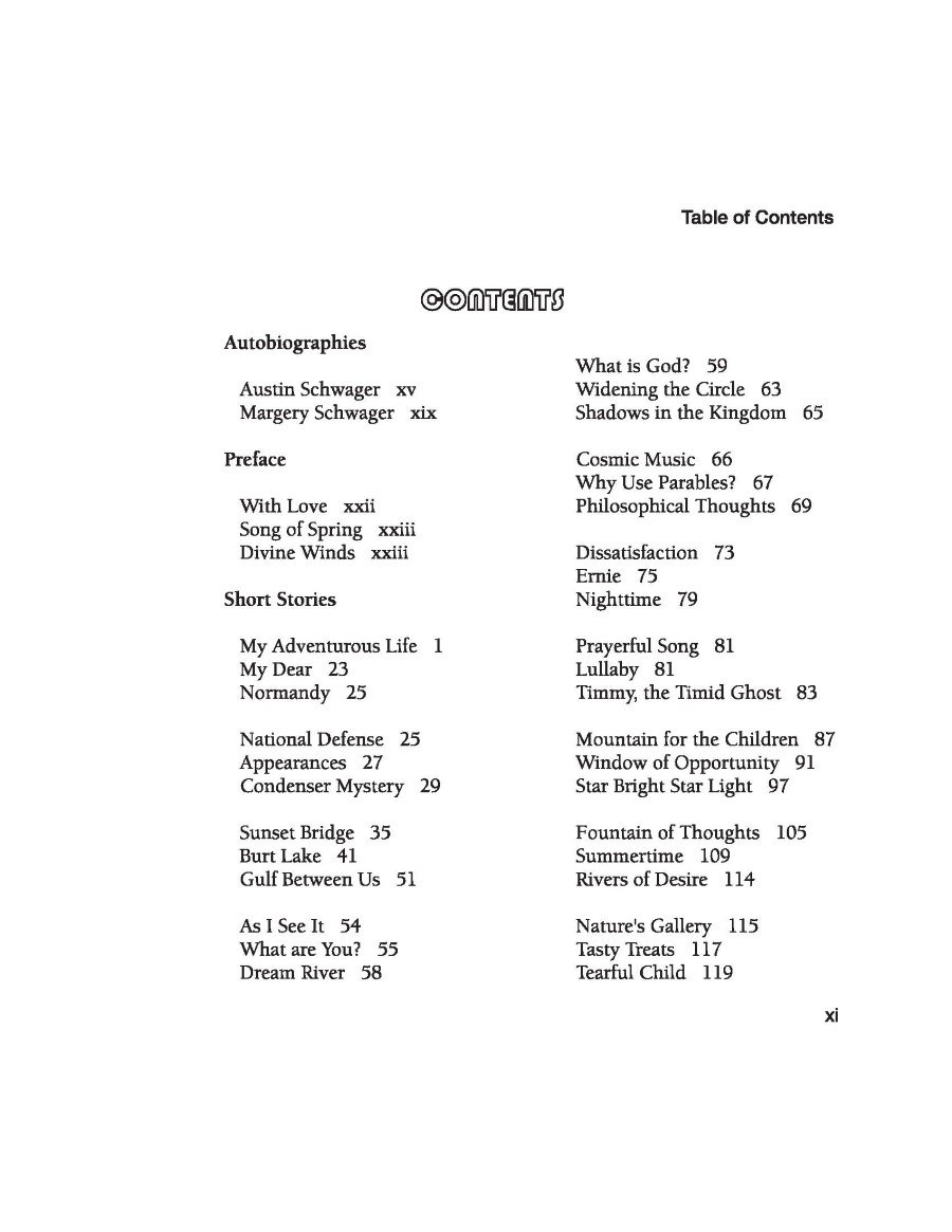 world galaxy vol 2 TOC pg1